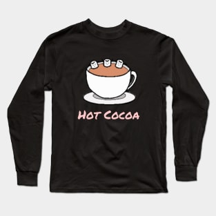 Cute Marshmallows in slightly hot chocolate Long Sleeve T-Shirt